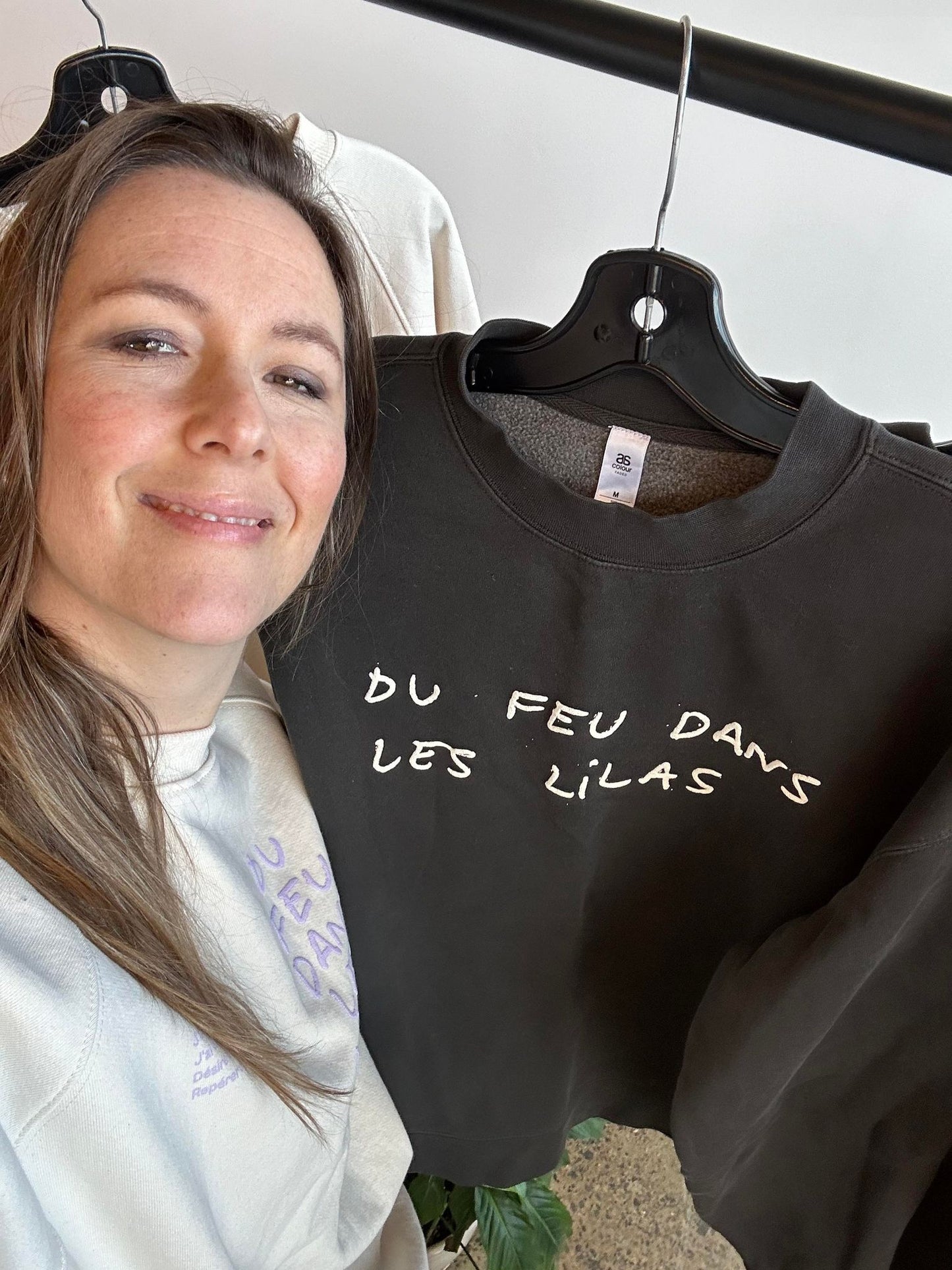 Crewneck noir délavé