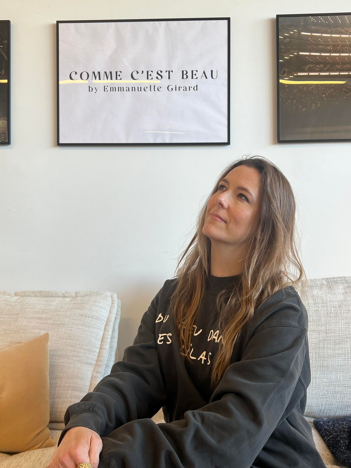 Crewneck noir délavé