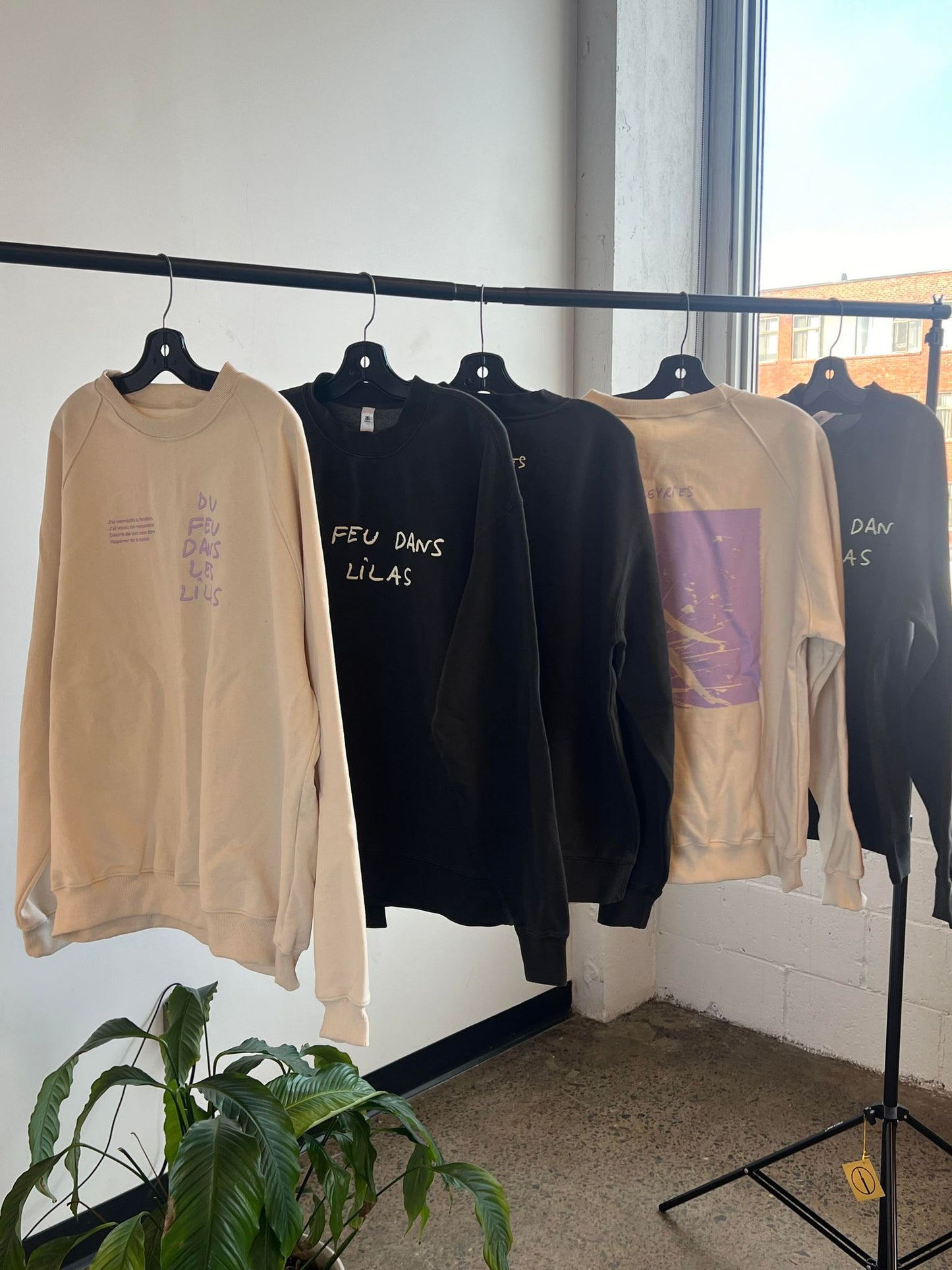 Crewneck noir délavé