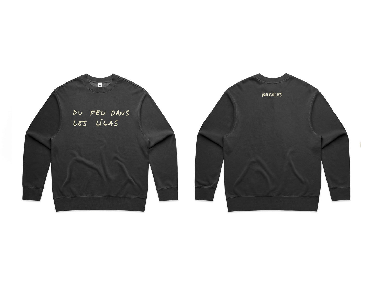 Crewneck noir délavé
